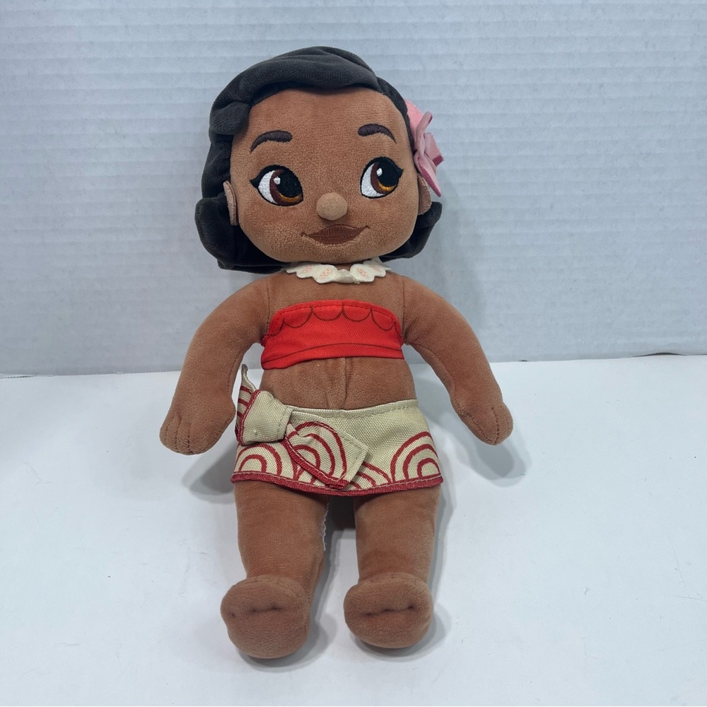 DISNEY Store Animators Collection Baby Moana Toddler Plush Stuffed Toy doll